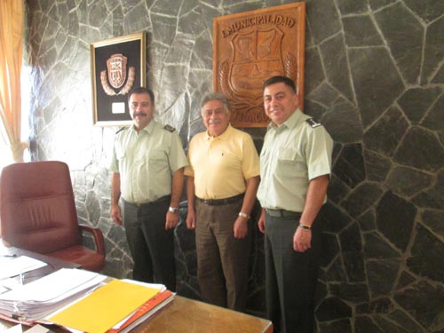 Visita del Coronel Director Nacional de Gendarmeria‏ a Traiguén