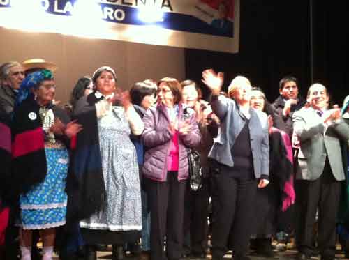 Comando de Michelle Bachellet Traiguén acompañó a la ex mandataria en su  visita a La Araucanía