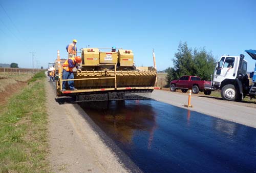 MOP avanza con obras de mejoramiento de camino Galvarino-Traiguén