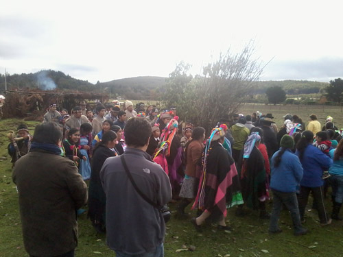 Conmemoración del We Tripantu en Comunidad Lof Pantano en Traiguén