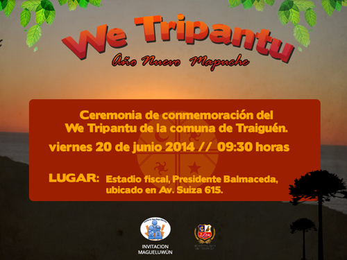 Celebración del «We Tripantu» en Traiguén