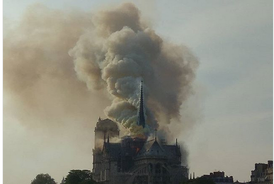 [Video]Último Minuto:Se registra un voraz incendio en la catedral de Notre Dame de París