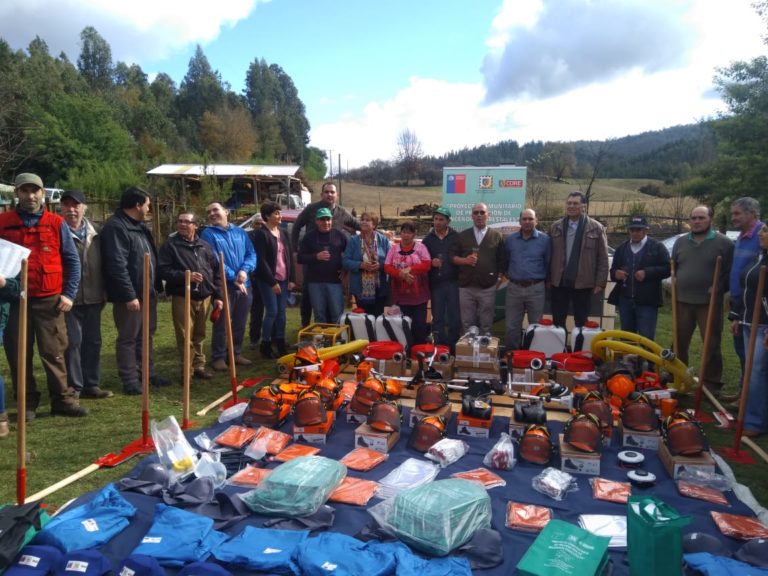 Comunidad Traiguenina se prepara contra los incendios forestales