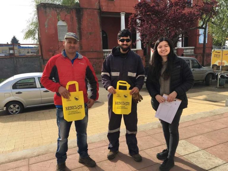En Traiguén se realizó campaña para reciclar basura electrónica