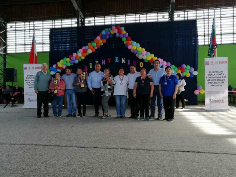 Adultos Mayores de Traiguén se lucen en Olimpiadas Deportivas y Recreativas en Renaico