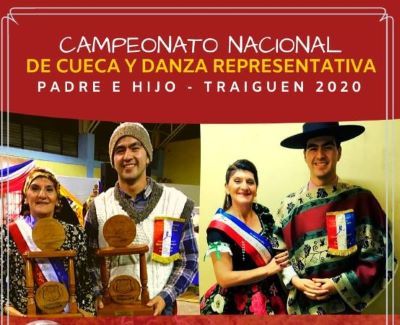 Traiguén es Sede del Campeonato Nacional de Cueca y Danzas Representativa, Categoría Padre e Hijo