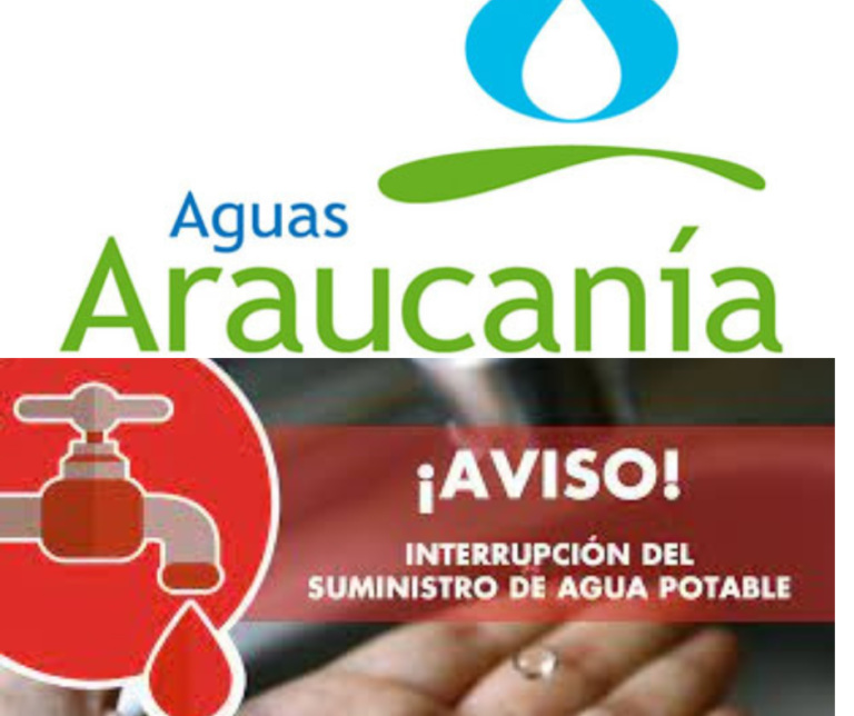Aguas Araucanía : Corte Programado de Suministro 29 de Agosto 2023