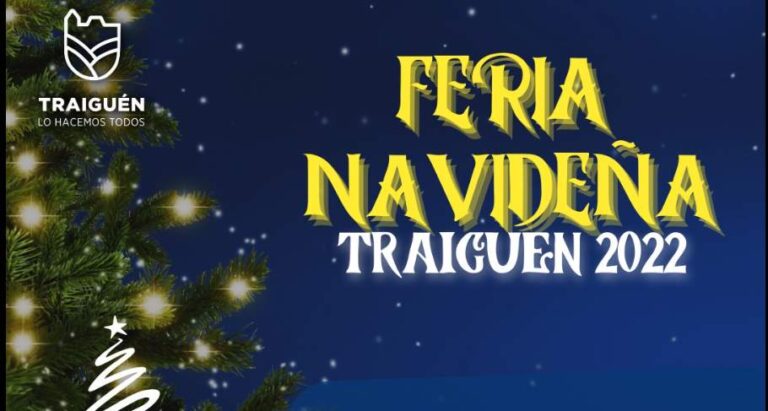 «Feria Navideña 2022»  en Plaza de Armas de Traiguén este Jueves 22 de Diciembre