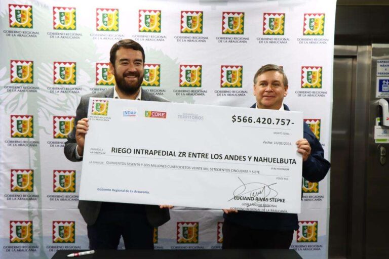 Gobierno Regional Lanza Programa de Riego Intrapredial para Productores Agrícolas de la Zona de Rezago de Malleco