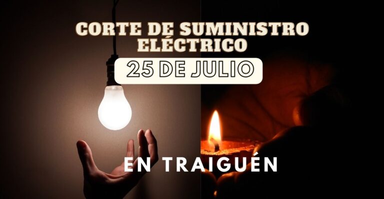 Se Anuncia Corte Suministro Eléctrico en Sector Chufquén y Fundo Santa Clara