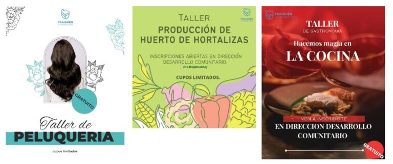Municipalidad Invita a Talleres Gratuitos a través del Programa de la Mujer de Dideco en Traiguén