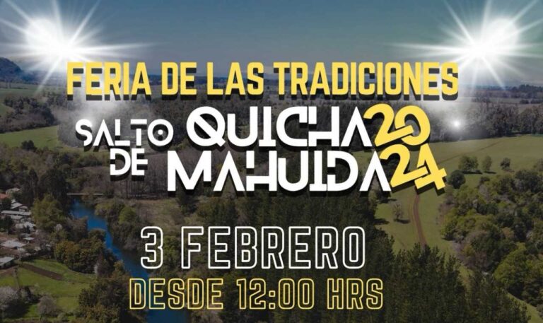 Feria de Tradiciones «Salto de Quichamahuida» 2024 reunirá a productores locales, gastronomía, música y más