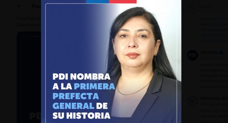 Traiguenina Consuelo Peña San Miguel, la Primera Prefecta General en el Alto Mando de la PDI