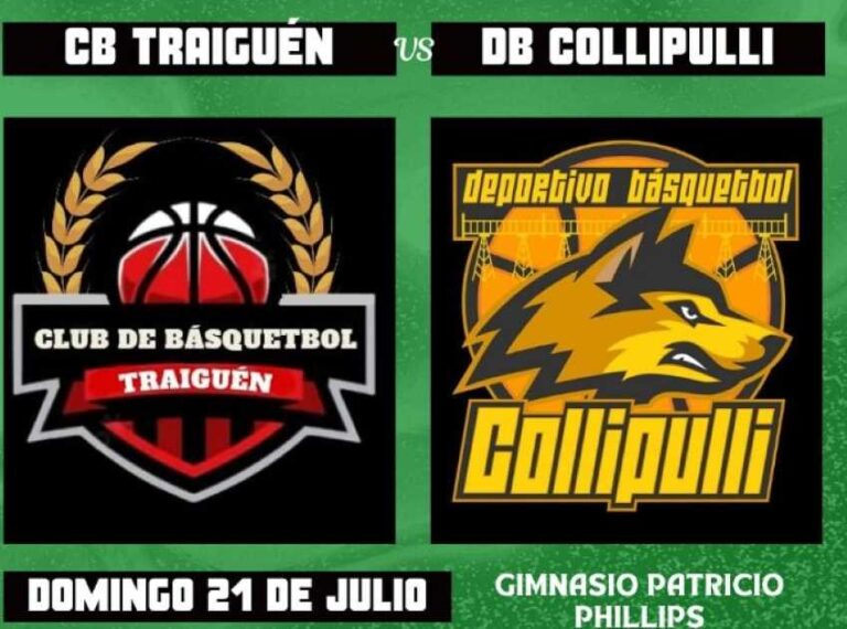 [Básquetbol]Liga Varones Araucanía : CB Traiguén v/s DB Collipulli , 21 de Julio 2024