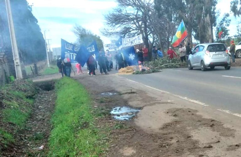 Vecinos de Quichamahuida y Sectores Aledaños Cierran Ruta Victoria-Traiguén en Demanda de Solución al Corte de Luz