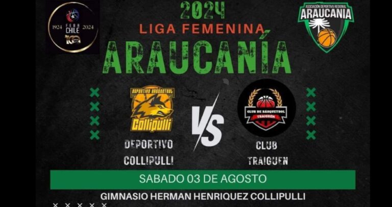¡Las reinas del básquetbol se enfrentan en Collipulli! Deportivo Collipulli vs. CB Traiguén en emocionante duelo femenino