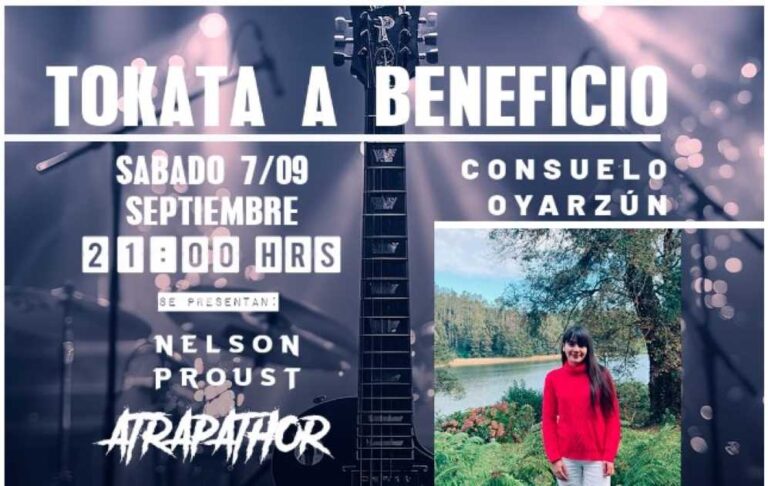 Este Sábado 07 Septiembre:TOKATA a Beneficio de Consuelo en el Gato Negro