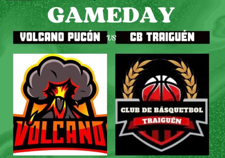¡Traiguén a la conquista de Pucón! Club de Básquetbol visita al Vulcano en la fecha 25