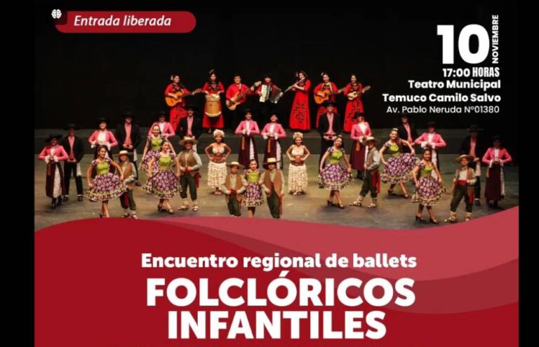 Temuco se llenará de magia y tradición con Antukimey y el encuentro de ballets folclóricos infantiles