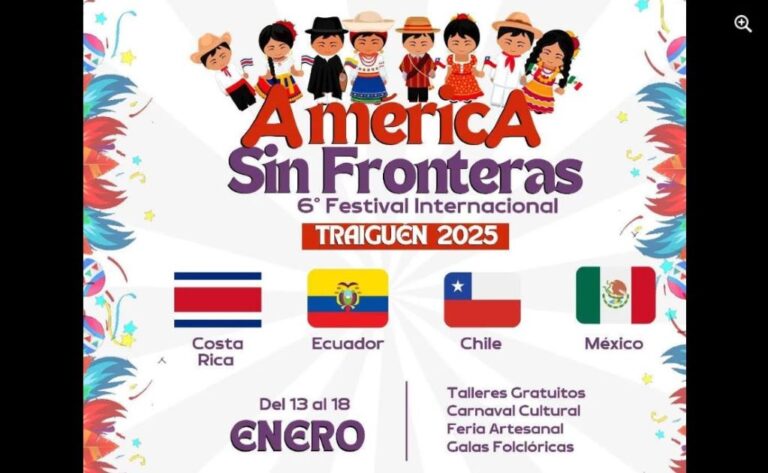 6° Festival Infantil Juvenil «América sin Fronteras» 2025 en Traiguén: ¡Una Fiesta de Danzas y Música Internacional!