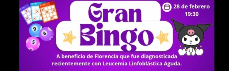Bingo a Beneficio de Florencia: Premios Increíbles y una Causa Noble