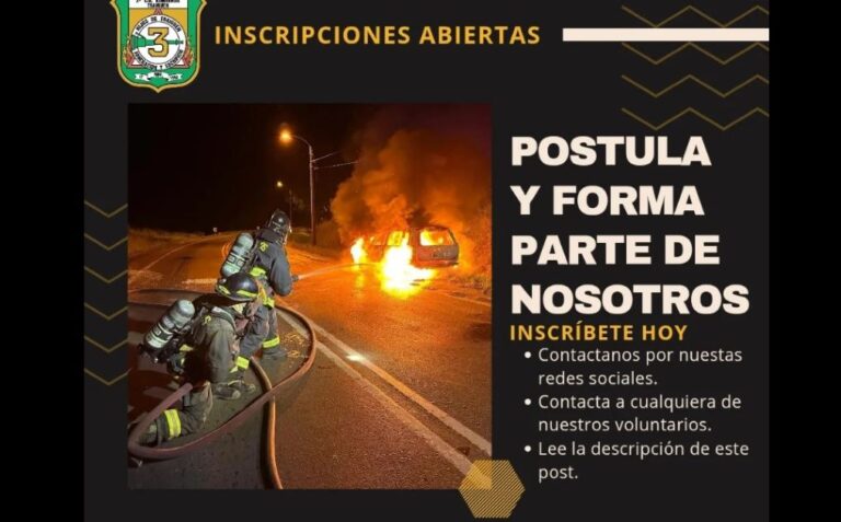 Abierta la Postulación para la 3ª Compañía «Hijos de Traiguén» de Rescate Vehicular