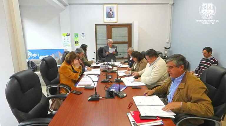 Sesión del Concejo Municipal de Traiguén #15 : Lunes 07 de Abril 2025