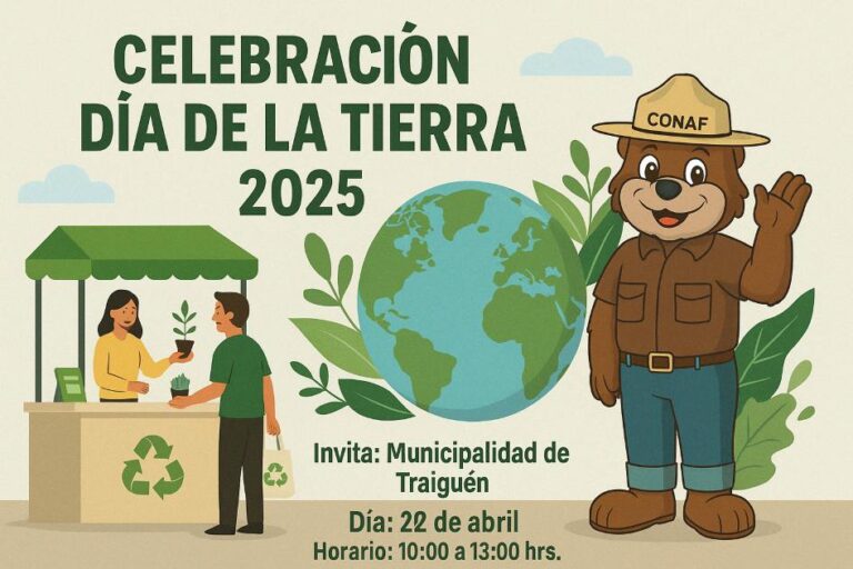 Forestín y comunidad se unen en Traiguén para conmemorar el Día de la Tierra