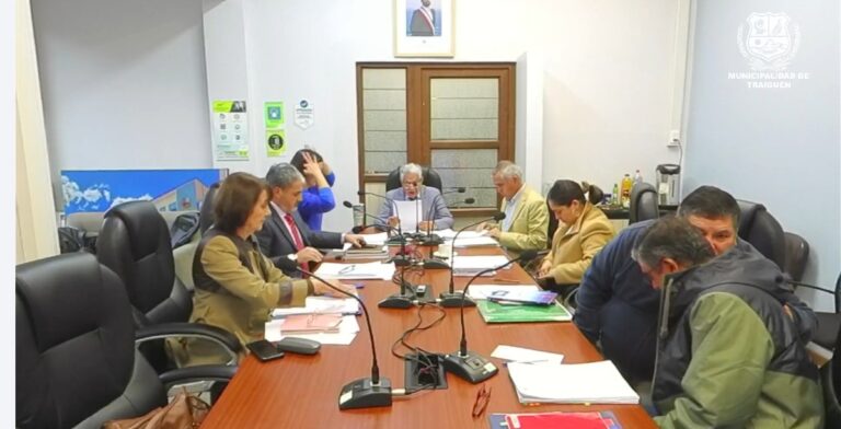 Sesion del Concejo Municipal de Traiguén : Lunes 21 de Abril del 2025