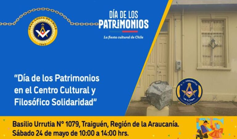 Traiguén Celebrará el Día del Patrimonio Cultural con Apertura de la Centro Cultural  y Filosófico Solidaridad a la Comunidad