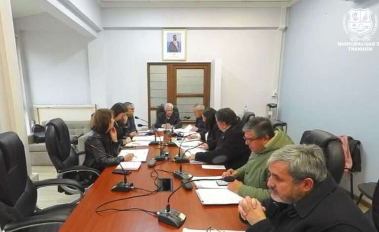 Sesion de Concejo Municipal de Traiguén : Lunes 30 de Junio del 2025